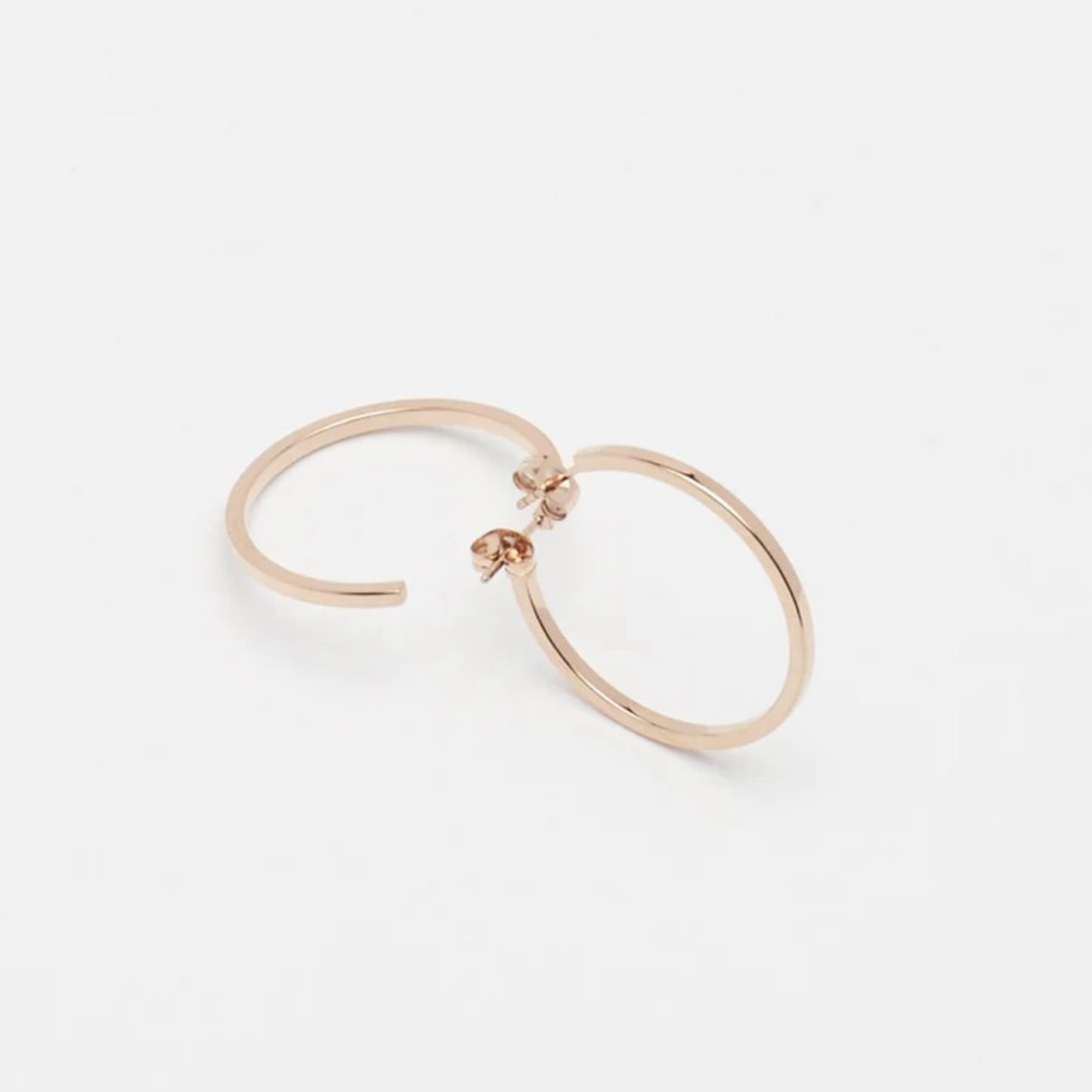 Bagatiba rose gold hoops